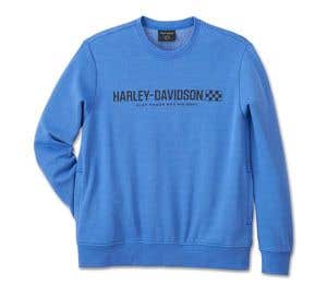 HARLEY-DAVIDSON MENS TROPHY BAR & SHIELD CREW NECK SWEATSHIRT