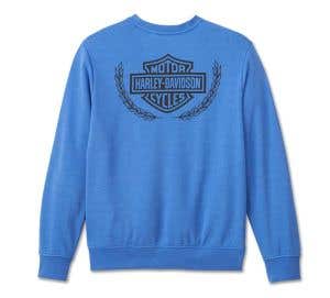 HARLEY-DAVIDSON MENS TROPHY BAR & SHIELD CREW NECK SWEATSHIRT