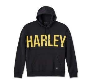 HARLEY-DAVIDSON MENS HARLEY BURNER PULLOVER HOODIE