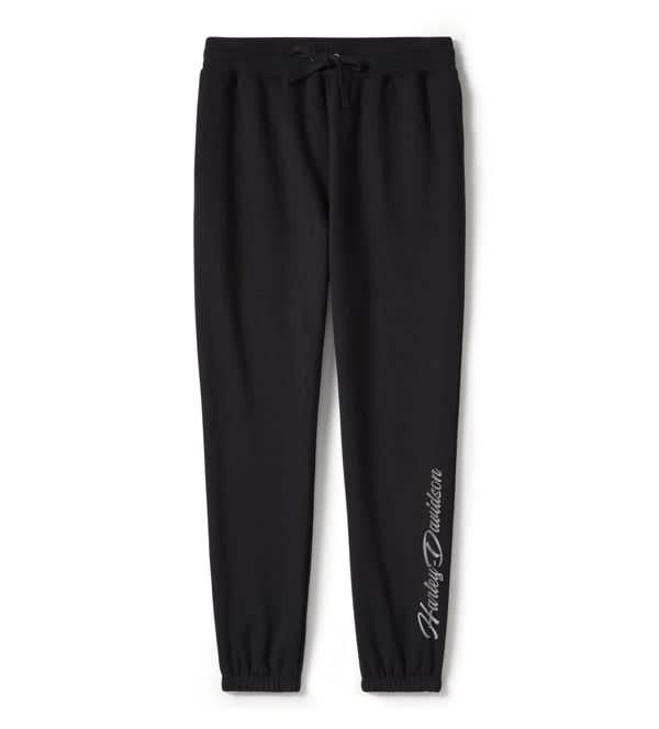 HARLEY-DAVIDSON WOMENS ESSENTIAL BLING FLEECE JOGGER