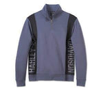 HARLEY-DAVIDSON MENS THE BAGGER 1/4 ZIP SWEATSHIRT