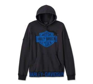 HARLEY-DAVIDSON MENS START YOUR ENGINES BAR & SHIELD HOODIE