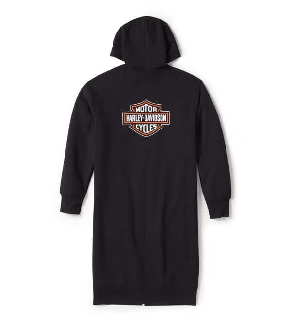 HARLEY-DAVIDSON WOMENS ESSENTIAL FLEECE FULL ZIP DUSTER