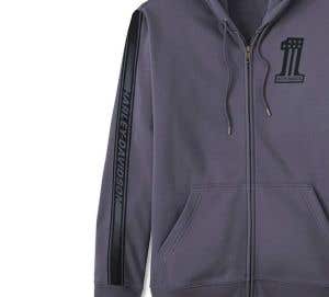 HARLEY-DAVIDSON MENS #1 RACER ZIP-UP HOODIE