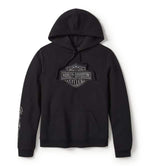 HARLEY-DAVIDSON WOMENS ESSENTIAL BLING PULLOVER FLEECE HOODIE