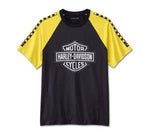HARLEY-DAVIDSON MENS BAR & SHIELD RAGLAN SHORT SLEEVE TEE