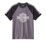 HARLEY-DAVIDSON MENS BAR & SHIELD RAGLAN SHORT SLEEVE TEE