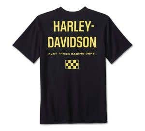 HARLEY-DAVIDSON MENS BAR & SHIELD RACING SHORT SLEEVE HENLEY