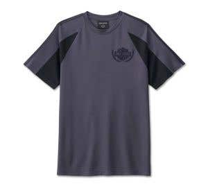 HARLEY-DAVIDSON MENS #1 RACING RAGLAN SHORT SLEEVE TEE