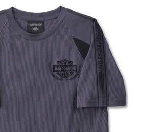 HARLEY-DAVIDSON MENS #1 RACING RAGLAN SHORT SLEEVE TEE