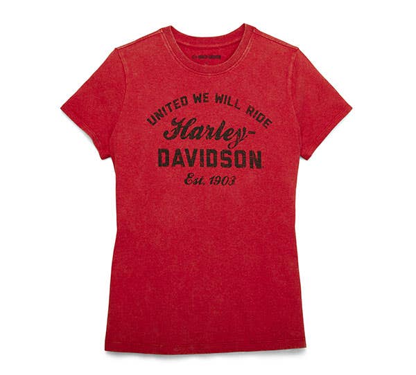 HARLEY-DAVIDSON WOMENS FOREVER METROPOLITAN RELAXED GRAPHIC TEE