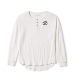 HARLEY-DAVIDSON WOMENS HERITAGE LONG SLEEVE POCKET HENLEY TOP