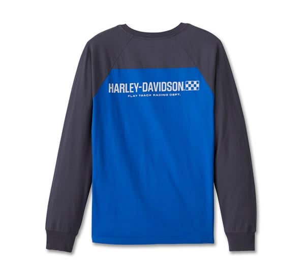 HARLEY-DAVIDSON MENS TROPHY BAR & SHIELD LONG SLEEVE HENLEY