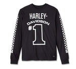 HARLEY-DAVIDSON MENS #1 RACING LONG SLEEVE TEE