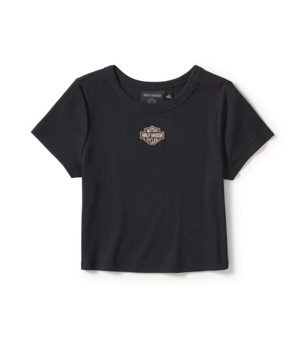 HARLEY-DAVIDSON WOMENS ESSENTIAL ARCHED FONT BABYDOLL TEE
