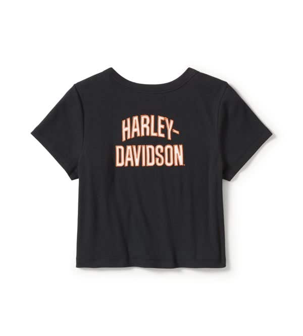 HARLEY-DAVIDSON WOMENS ESSENTIAL ARCHED FONT BABYDOLL TEE