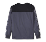 HARLEY-DAVIDSON MENS BLUE BLAZES LONG SLEEVE RACING JERSEY