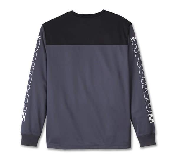 HARLEY-DAVIDSON MENS BLUE BLAZES LONG SLEEVE RACING JERSEY
