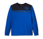 HARLEY-DAVIDSON BLUE BLAZES LONG SLEEVE RACING JERSEY