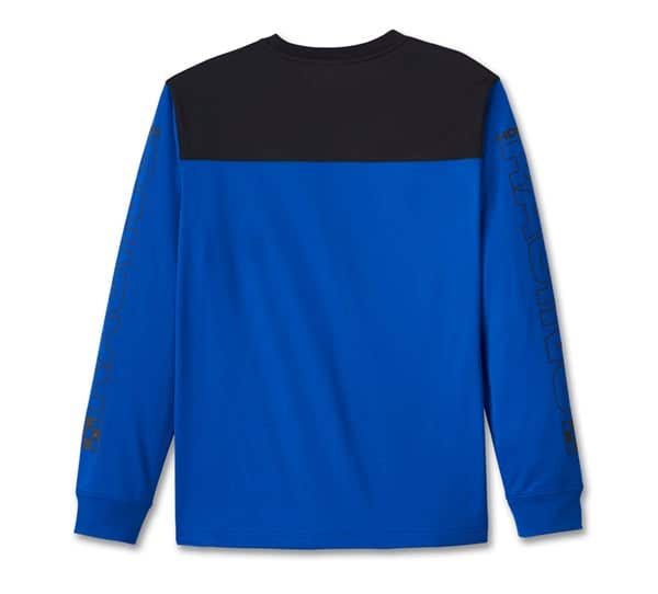 HARLEY-DAVIDSON MENS BLUE BLAZES LONG SLEEVE RACING JERSEY