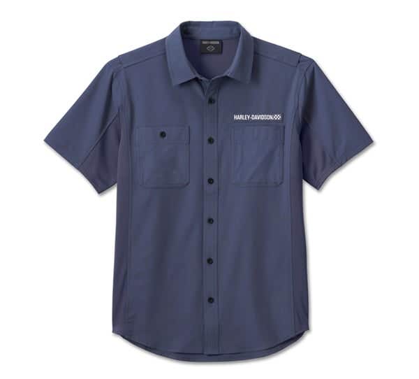 HARLEY-DAVIDSON MENS WICKED SHORT SLEEVED PERFORMANCE SHIRT