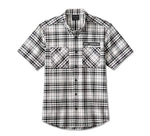 HARLEY-DAVIDSON MENS ENDURO SHORT SLEEVE PERFORMANCE PLAID SHIRT