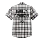 HARLEY-DAVIDSON MENS ENDURO SHORT SLEEVE PERFORMANCE PLAID SHIRT