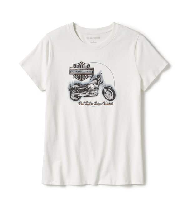 HARLEY-DAVIDSON WOMENS IRON PRIDE CREW NECK GRAPHIC TEE