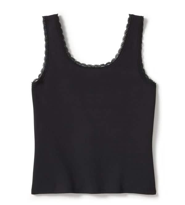 HARLEY-DAVIDSON WOMENS ROSE & THORN BLING LACE TRIM TANK