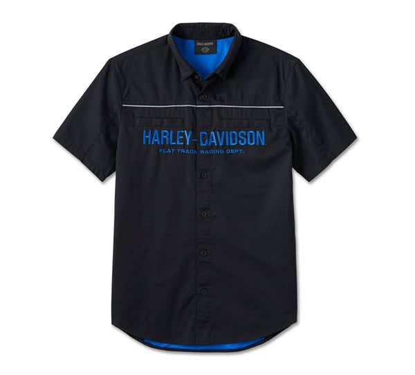 HARLEY-DAVIDSON MENS #1 RACING PERFORMANCE SHORT SLEEVE SHIRT