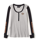 HARLEY-DAVIDSON WOMENS ESSENTIAL HENLEY