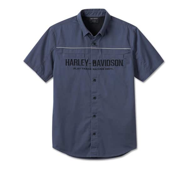 HARLEY-DAVIDSON MENS #1 RACING PERFORMANCE SHORT SLEEVE SHIRT