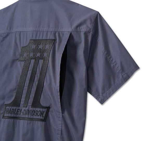 HARLEY-DAVIDSON MENS #1 RACING PERFORMANCE SHORT SLEEVE SHIRT