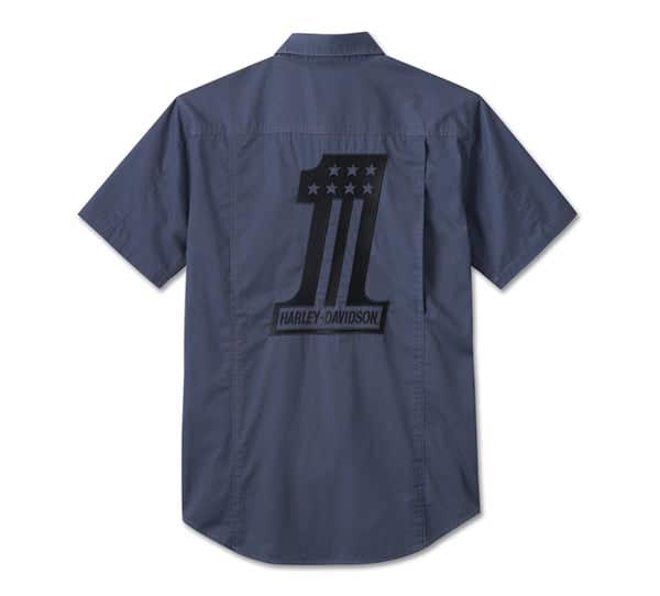 HARLEY-DAVIDSON MENS #1 RACING PERFORMANCE SHORT SLEEVE SHIRT