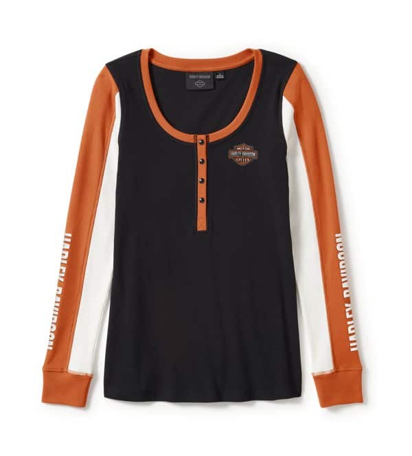 HARLEY-DAVIDSON WOMENS ESSENTIAL HENLEY