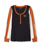 HARLEY-DAVIDSON WOMENS ESSENTIAL HENLEY