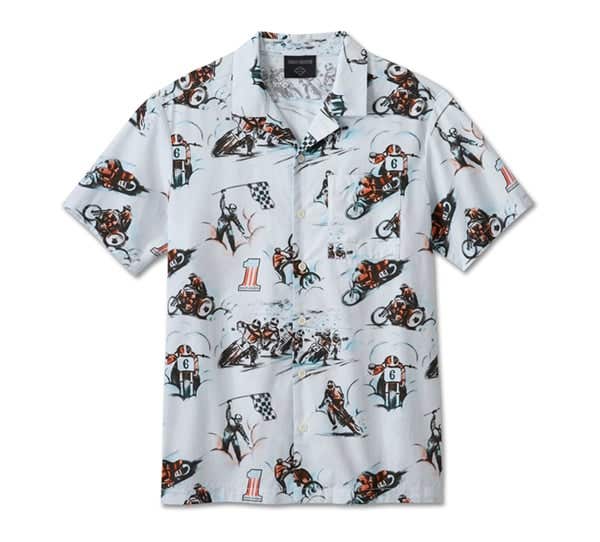 HARLEY-DAVIDSON TWISTY ALOHA PRINT SHIRT