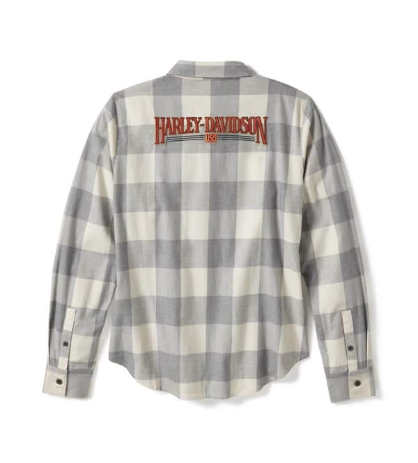 HARLEY-DAVIDSON WOMENS HERITAGE PLAID LONG SLEEVE SHIRT