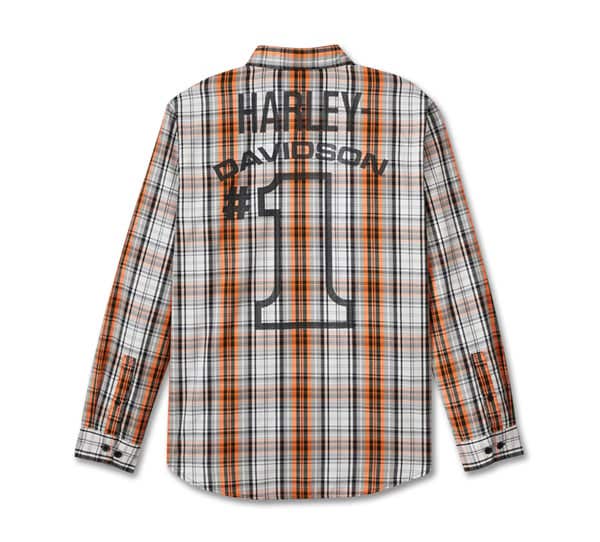 HARLEY-DAVIDSON MENS #1 RACING PERFORMANCE LONG SLEEVE SHIRT