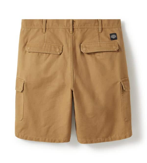 HARLEY-DAVIDSON MENS HERITAGE CANVAS CARGO SHORTS