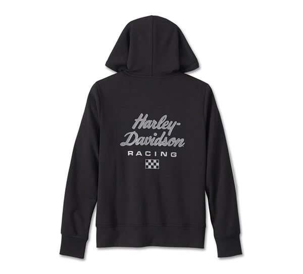 HARLEY-DAVIDSON WOMENS RACING SCUBA ZIP FRONT HOODIE