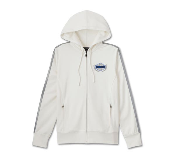 HARLEY-DAVIDSON WOMENS RACING SCUBA ZIP FRONT HOODIE