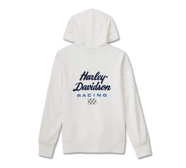 HARLEY-DAVIDSON WOMENS RACING SCUBA ZIP FRONT HOODIE