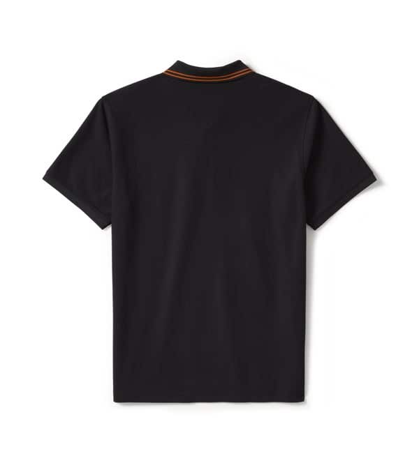 HARLEY-DAVIDSON MENS BAR & SHIELD SOLID PIQUE POLO