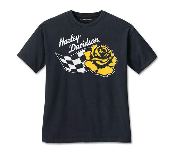 HARLEY-DAVIDSON WOMENS ROSE RACER OVERSIZED TEE
