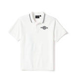HARLEY-DAVIDSON MENS BAR & SHIELD SOLID PIQUE POLO