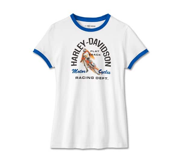 HARLEY-DAVIDSON WOMENS LOWSIDE RINGER TEE