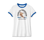 HARLEY-DAVIDSON WOMENS LOWSIDE RINGER TEE