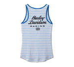HARLEY-DAVIDSON WOMENS #1 RACING STRIPPED TANK