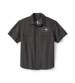 HARLEY-DAVIDSON MENS V-TWIN EQUIPPED STRIPED MECHANICS SHIRT